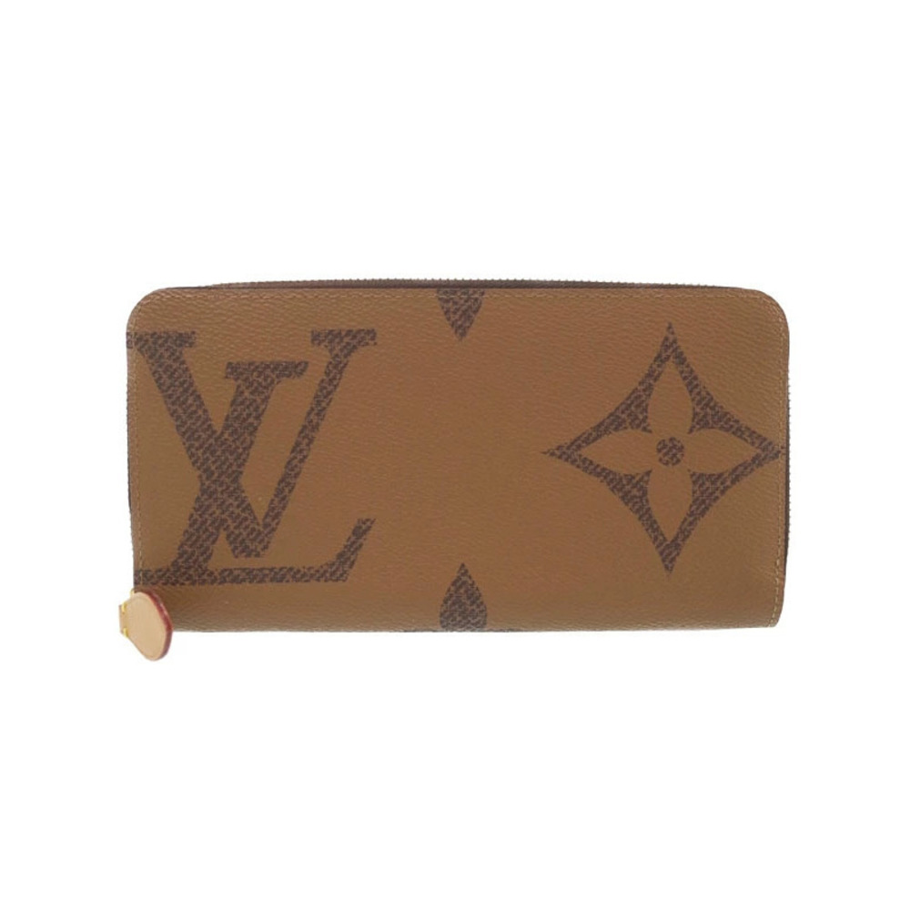 Louis Vuitton Giant Monogram Reverse Zippy Wallet Round Zipper Long